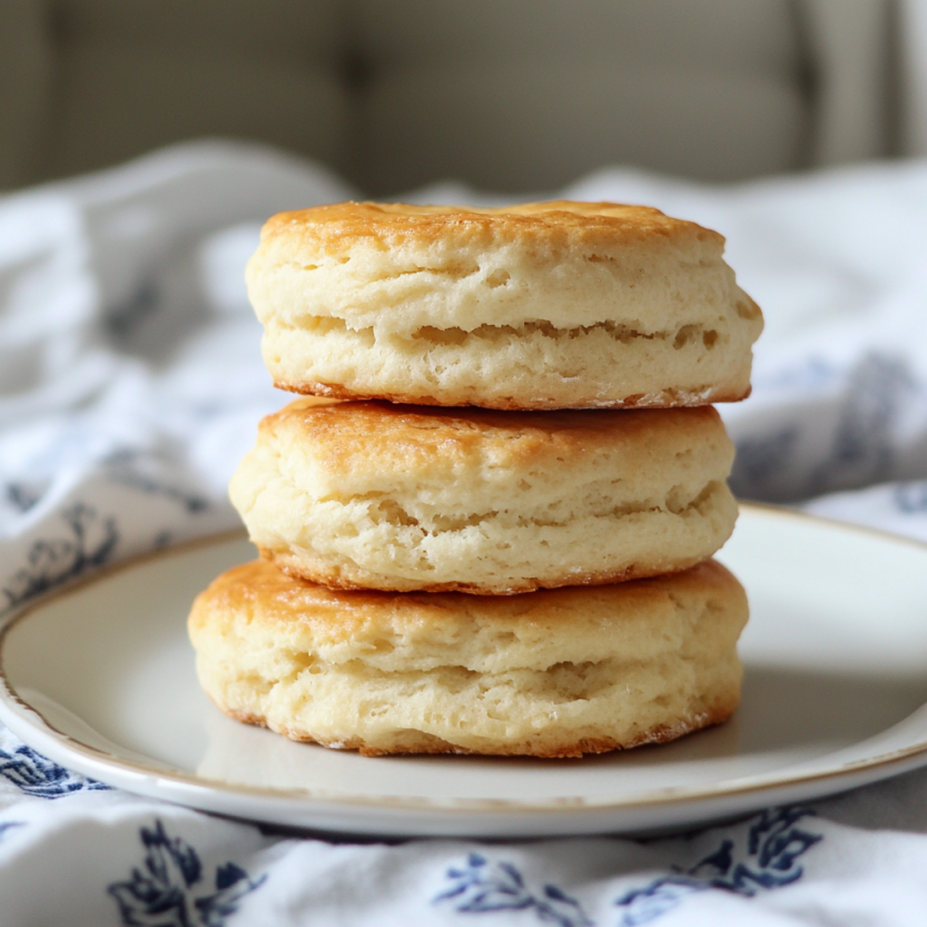 Freshly baked 3 ingredient biscuit recipe biscuits, golden brown and flaky on a baking tray